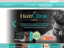 Tablet Screenshot of hairclinic.hu